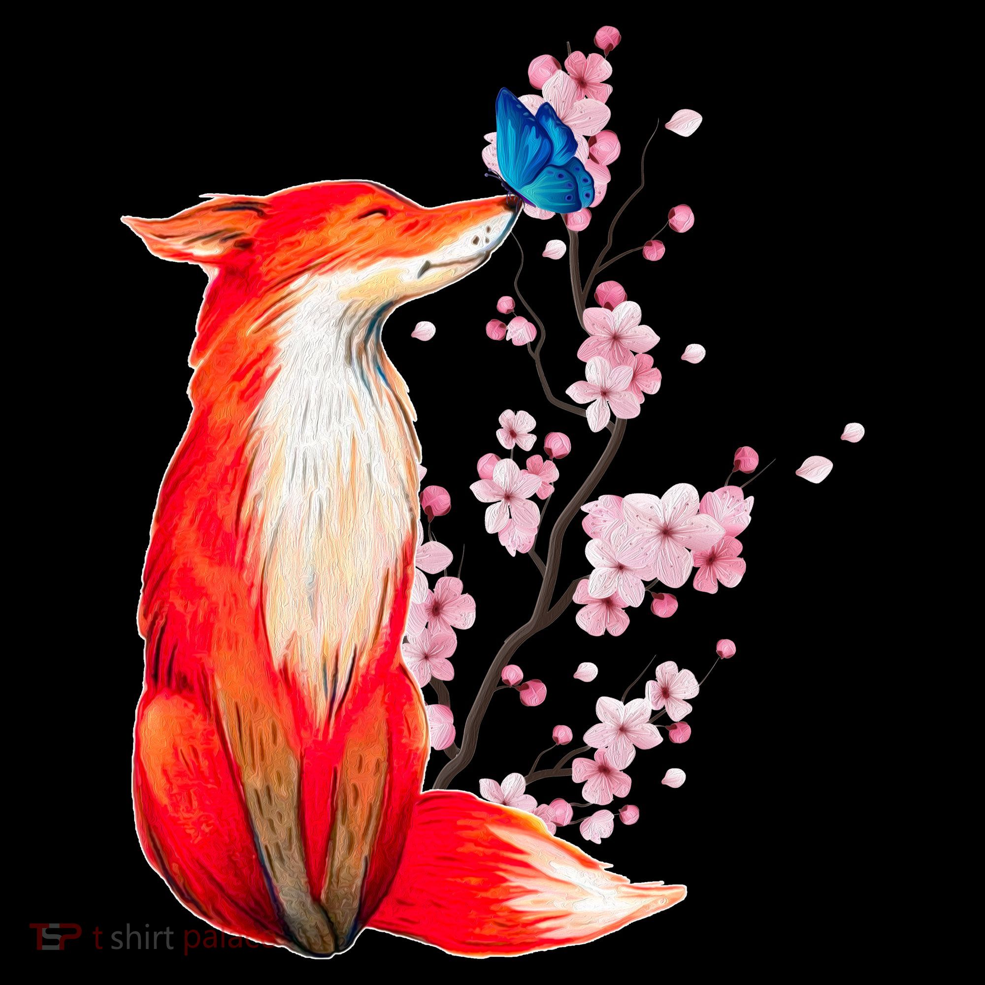 Pleased To Meet You, Japanese Fox With Cherry Blossoms Coffee Mug