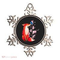 Pleased To Meet You, Japanese Fox With Cherry Blossoms Ornament thumb 0