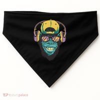 Palm Tree Music Monkey USA-Made Doggie Bandana thumb 0