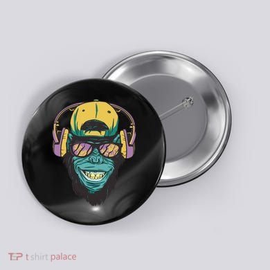 Palm Tree Music Monkey Button