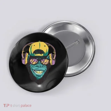 Palm Tree Music Monkey Button