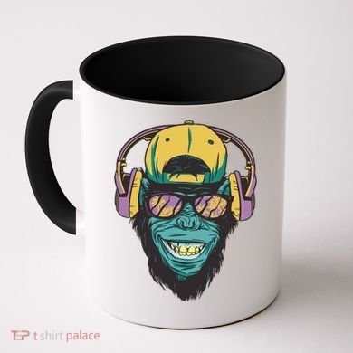 Palm Tree Music Monkey Coffee Mug