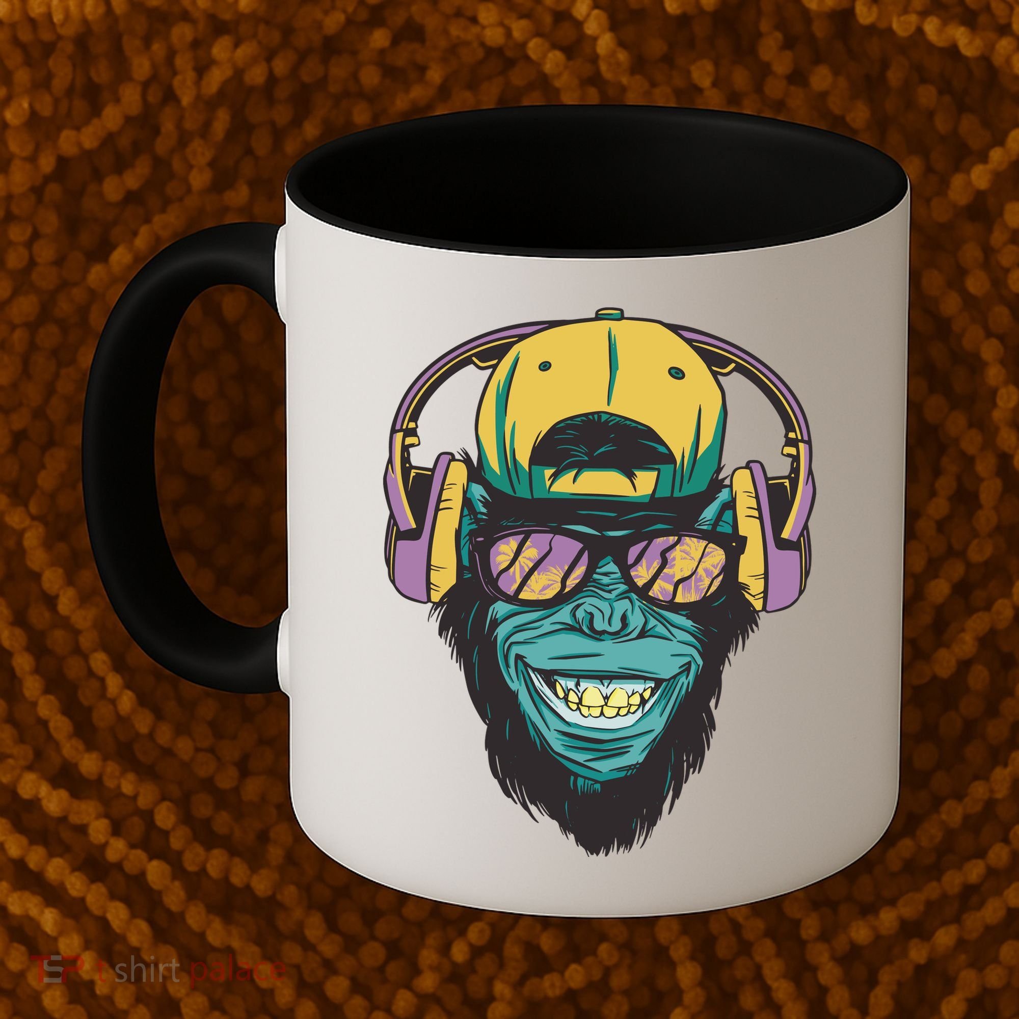 Palm Tree Music Monkey Coffee Mug