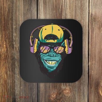 Palm Tree Music Monkey Coaster