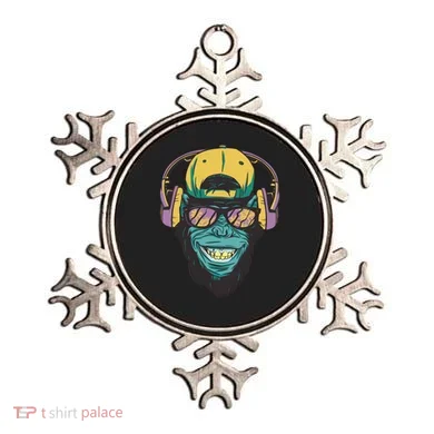 Palm Tree Music Monkey Ornament