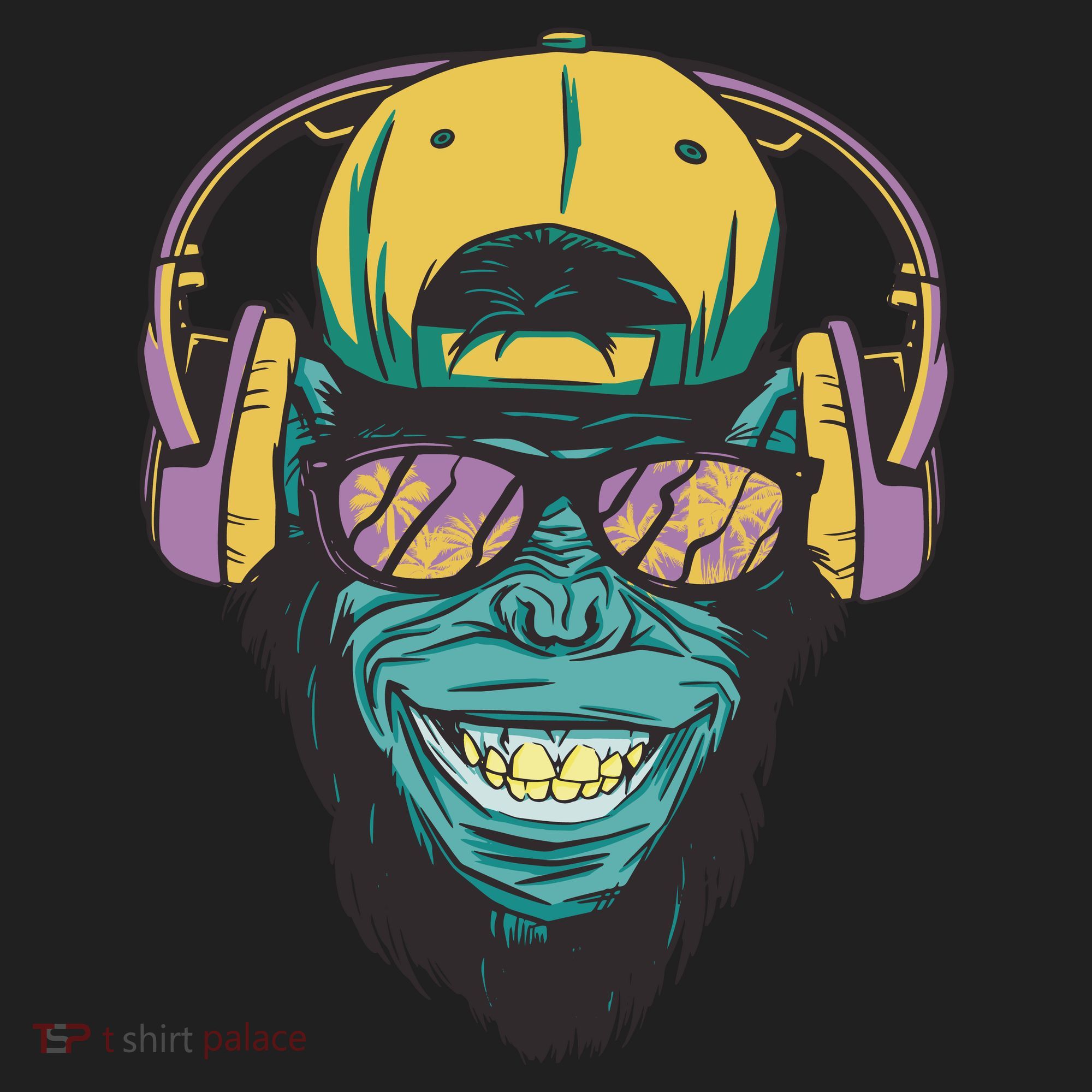 Palm Tree Music Monkey Hat