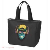 Palm Tree Music Monkey Tote Bag thumb 3