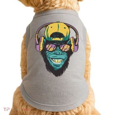 Palm Tree Music Monkey Doggie Tank