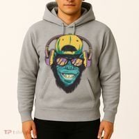 Palm Tree Music Monkey Hoodie thumb 2