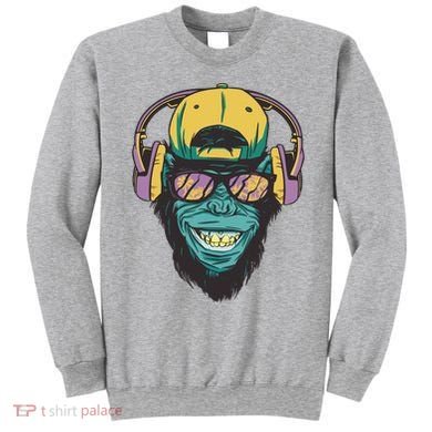 Palm Tree Music Monkey Sweatshirt