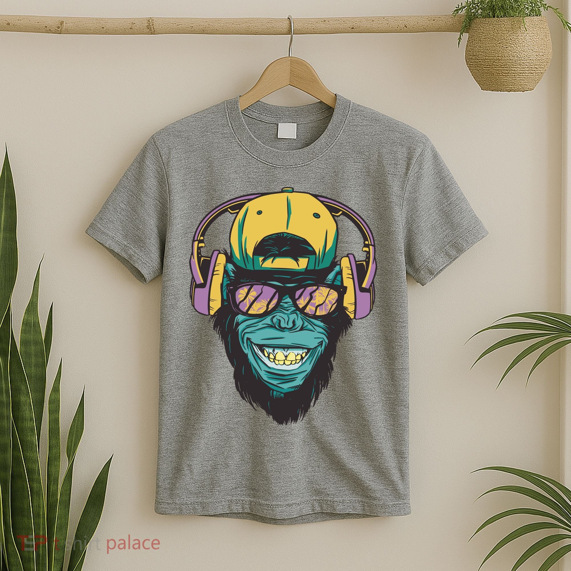 Palm Tree Music Monkey T-Shirt