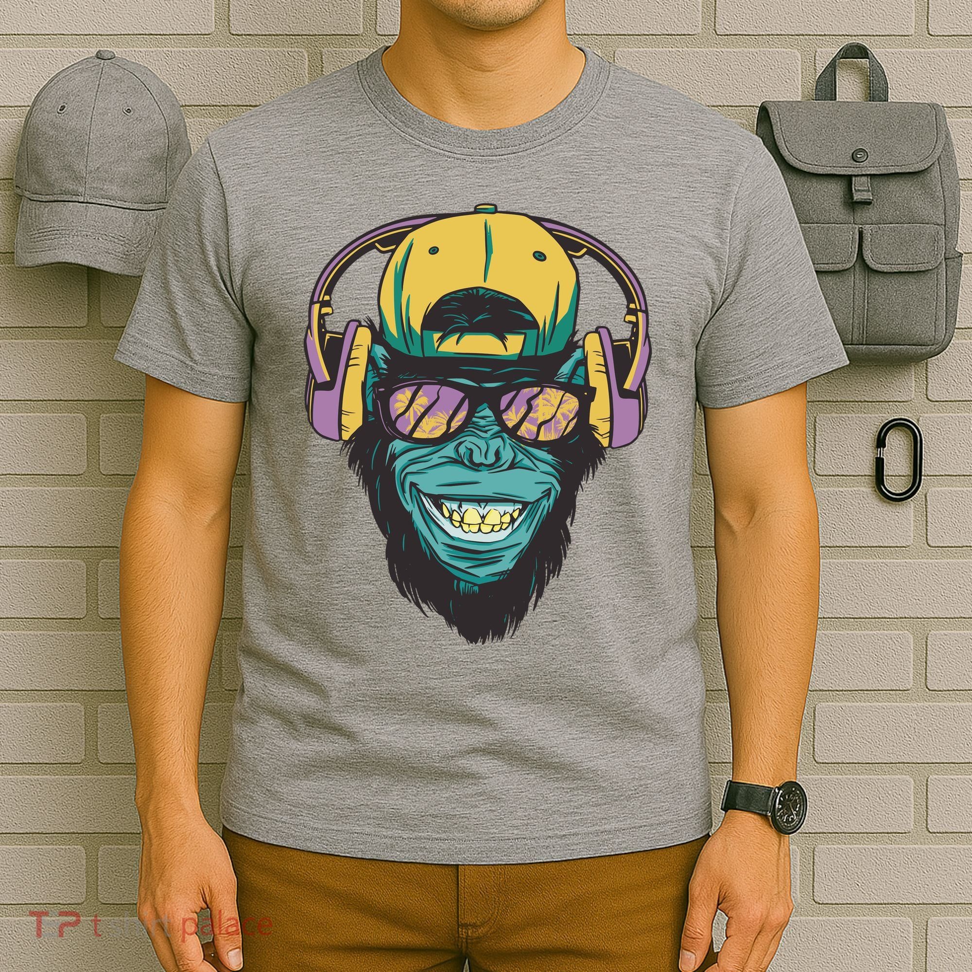 Palm Tree Music Monkey T-Shirt