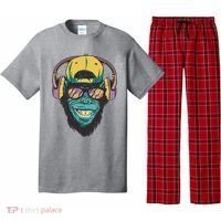 Palm Tree Music Monkey Pajama Set thumb 0