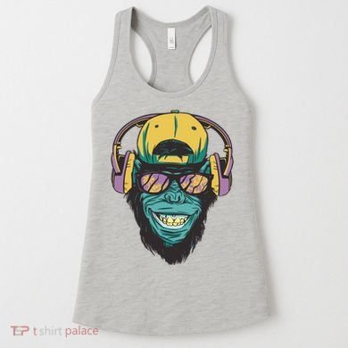 Palm Tree Music Monkey Women's Tank Top