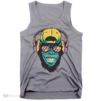 Palm Tree Music Monkey Tank Top thumb 0