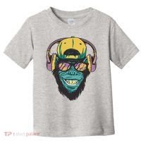 Palm Tree Music Monkey Toddler T-Shirt thumb 0