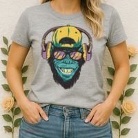 Palm Tree Music Monkey Women's T-Shirt thumb 2