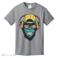 Palm Tree Music Monkey Kids T-Shirt thumb 0