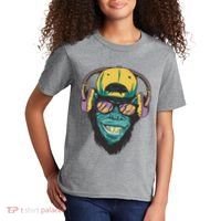 Palm Tree Music Monkey Kids T-Shirt thumb 2