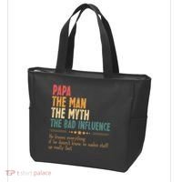 Papa The Man The Myth The Bad Influence Fathers Day Tote Bag thumb 3