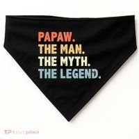 Papaw The Man Myth Legend Father’s Day Gift USA-Made Doggie Bandana thumb 0