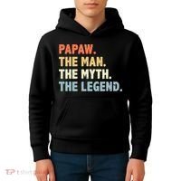 Papaw The Man Myth Legend Father’s Day Gift Kids Hoodie thumb 4