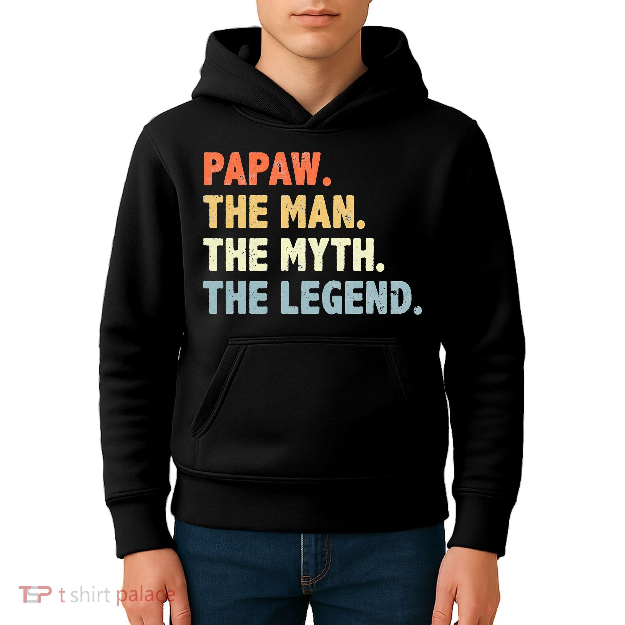 Papaw The Man Myth Legend Father’s Day Gift Kids Hoodie
