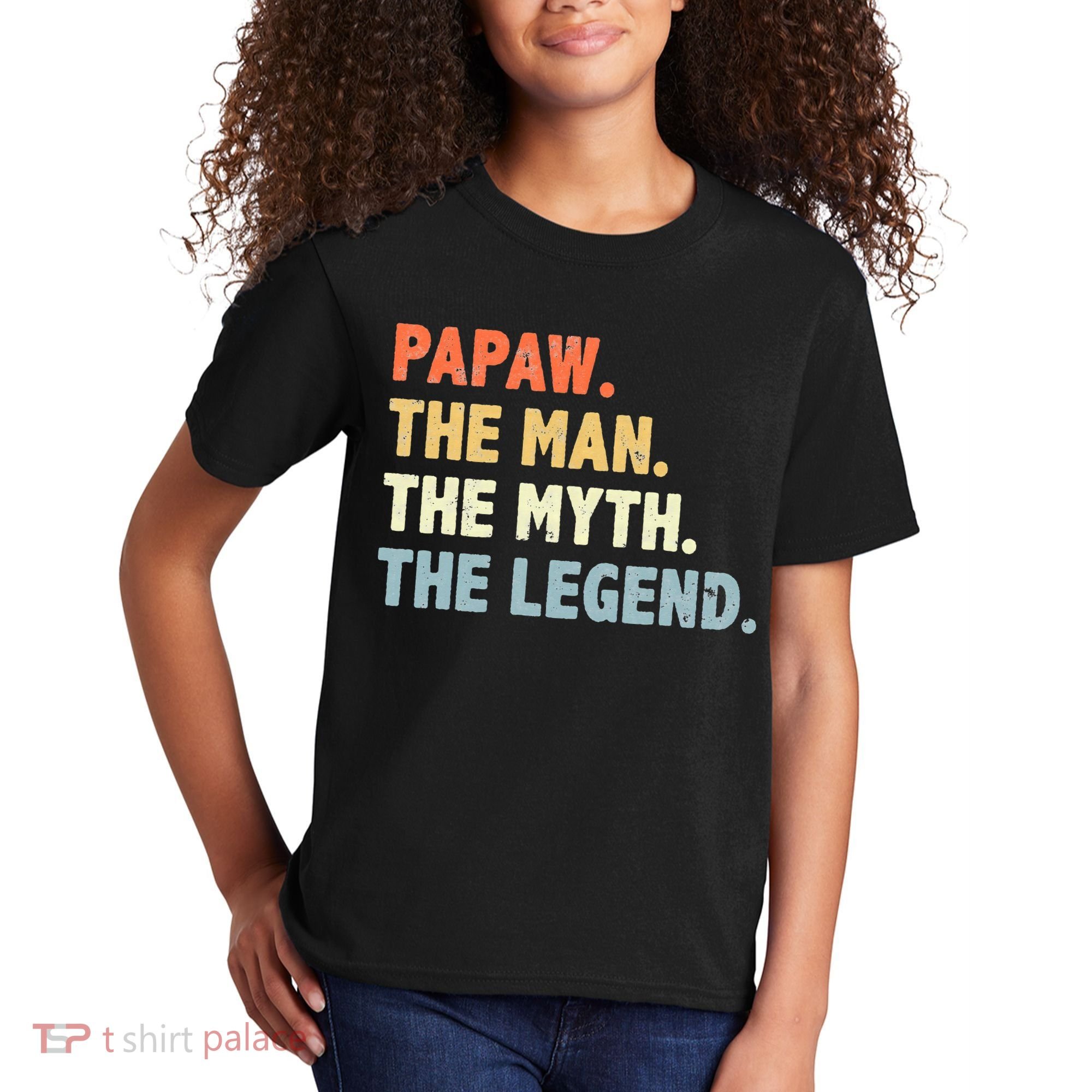Papaw The Man Myth Legend Father’s Day Gift Kids T-Shirt