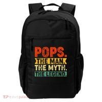 POPS THE MAN THE MYTH THE LEGEND Grandpa Gift For Dad Backpack thumb 0