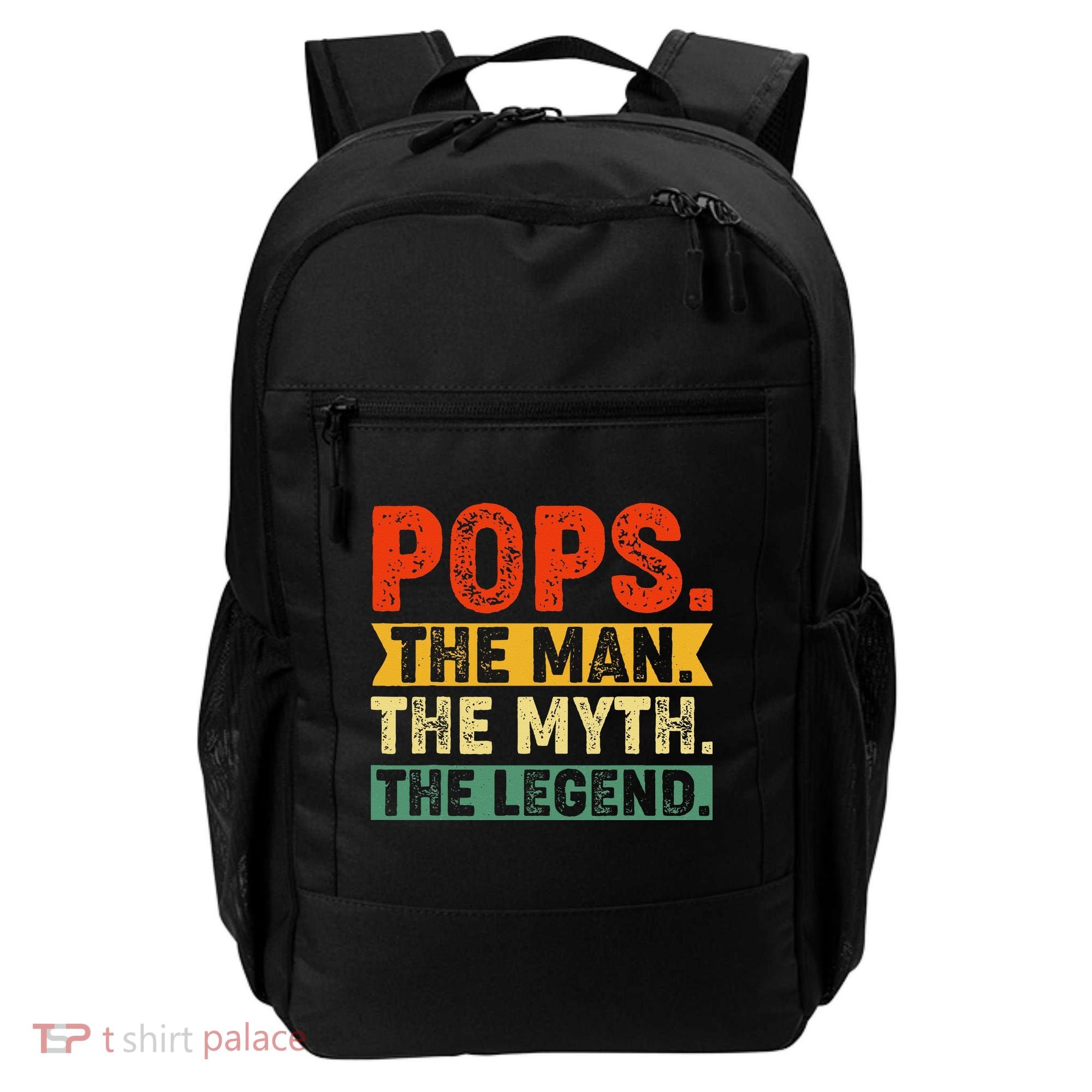 POPS THE MAN THE MYTH THE LEGEND Grandpa Gift For Dad Backpack