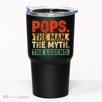 POPS THE MAN THE MYTH THE LEGEND Grandpa Gift For Dad Tumbler thumb 0