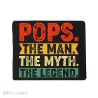 POPS THE MAN THE MYTH THE LEGEND Grandpa Gift For Dad Mousepad thumb 0