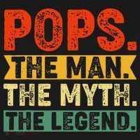 POPS THE MAN THE MYTH THE LEGEND Grandpa Gift For Dad Mousepad thumb 1