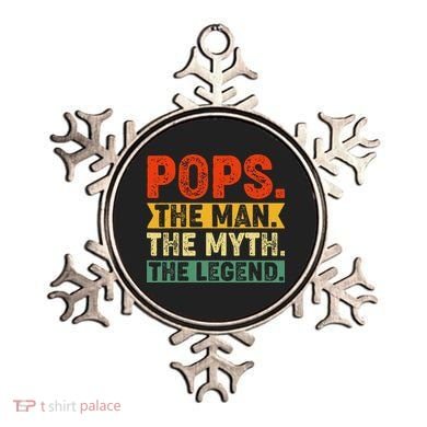 POPS THE MAN THE MYTH THE LEGEND Grandpa Gift For Dad Ornament