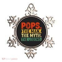 POPS THE MAN THE MYTH THE LEGEND Grandpa Gift For Dad Ornament thumb 0