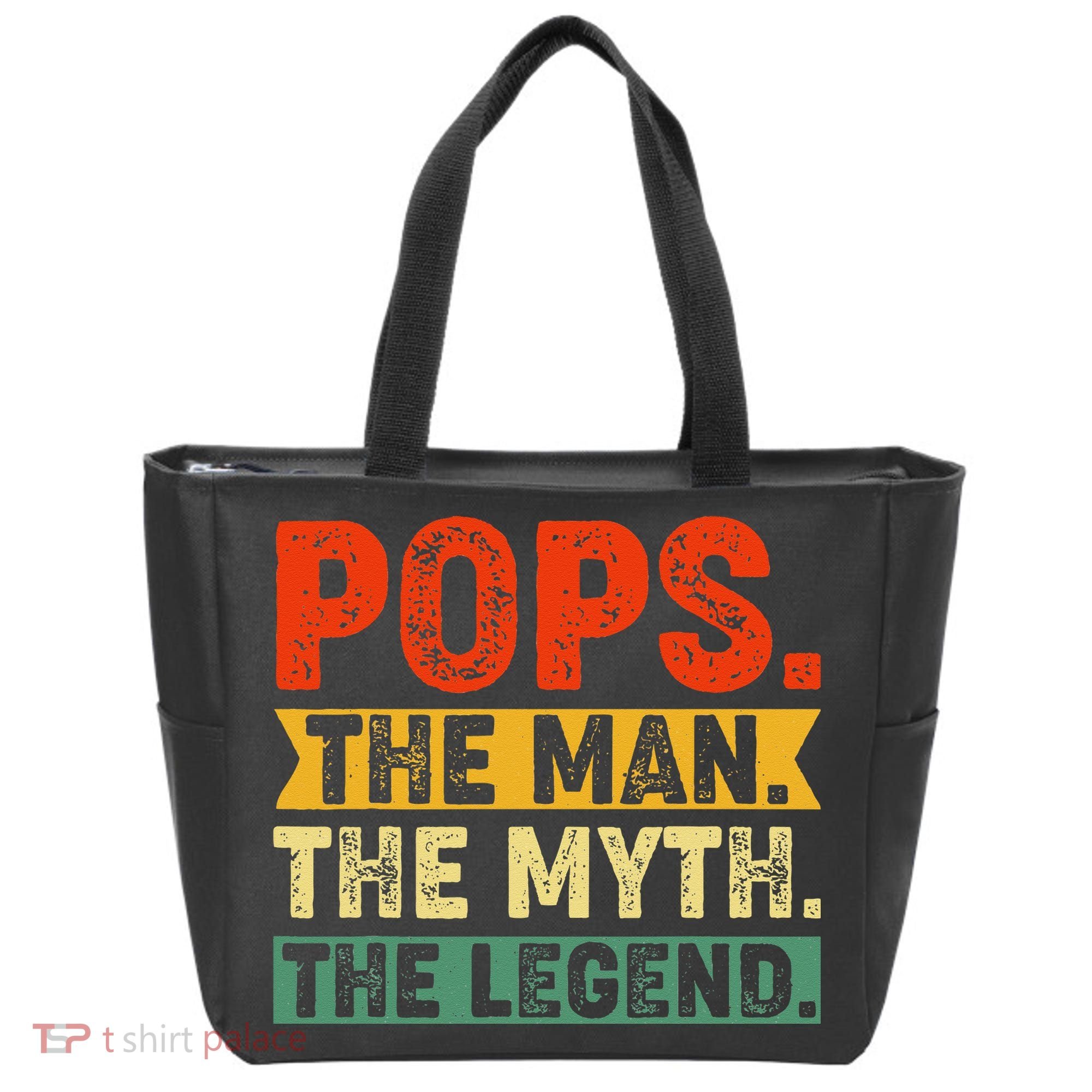 POPS THE MAN THE MYTH THE LEGEND Grandpa Gift For Dad Tote Bag