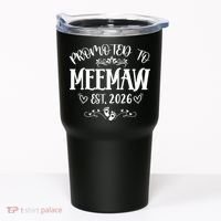 Promoted To Mee Maw New Baby EST 2026 Tumbler thumb 0