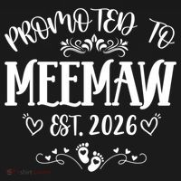 Promoted To Mee Maw New Baby EST 2026 Ornament thumb 1