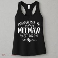 Promoted To Mee Maw New Baby EST 2026 Women's Tank Top thumb 3