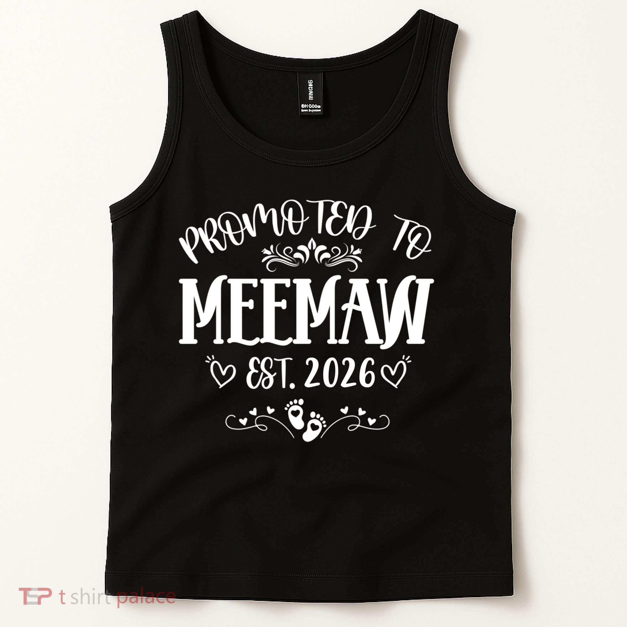 Promoted To Mee Maw New Baby EST 2026 Tank Top