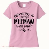 Promoted To Mee Maw New Baby EST 2026 Women's T-Shirt thumb 0