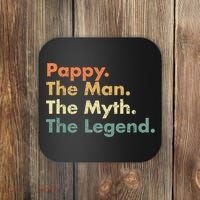 Pappy The Man The Myth The Legend Father Dad Uncle Gift Coaster thumb 0