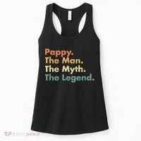 Pappy The Man The Myth The Legend Father Dad Uncle Gift Women's Tank Top thumb 0