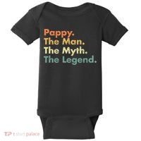 Pappy The Man The Myth The Legend Father Dad Uncle Gift Baby Bodysuit thumb 0