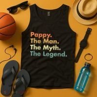 Pappy The Man The Myth The Legend Father Dad Uncle Gift Tank Top thumb 4