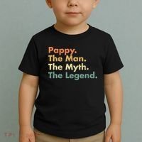 Pappy The Man The Myth The Legend Father Dad Uncle Gift Toddler T-Shirt thumb 2