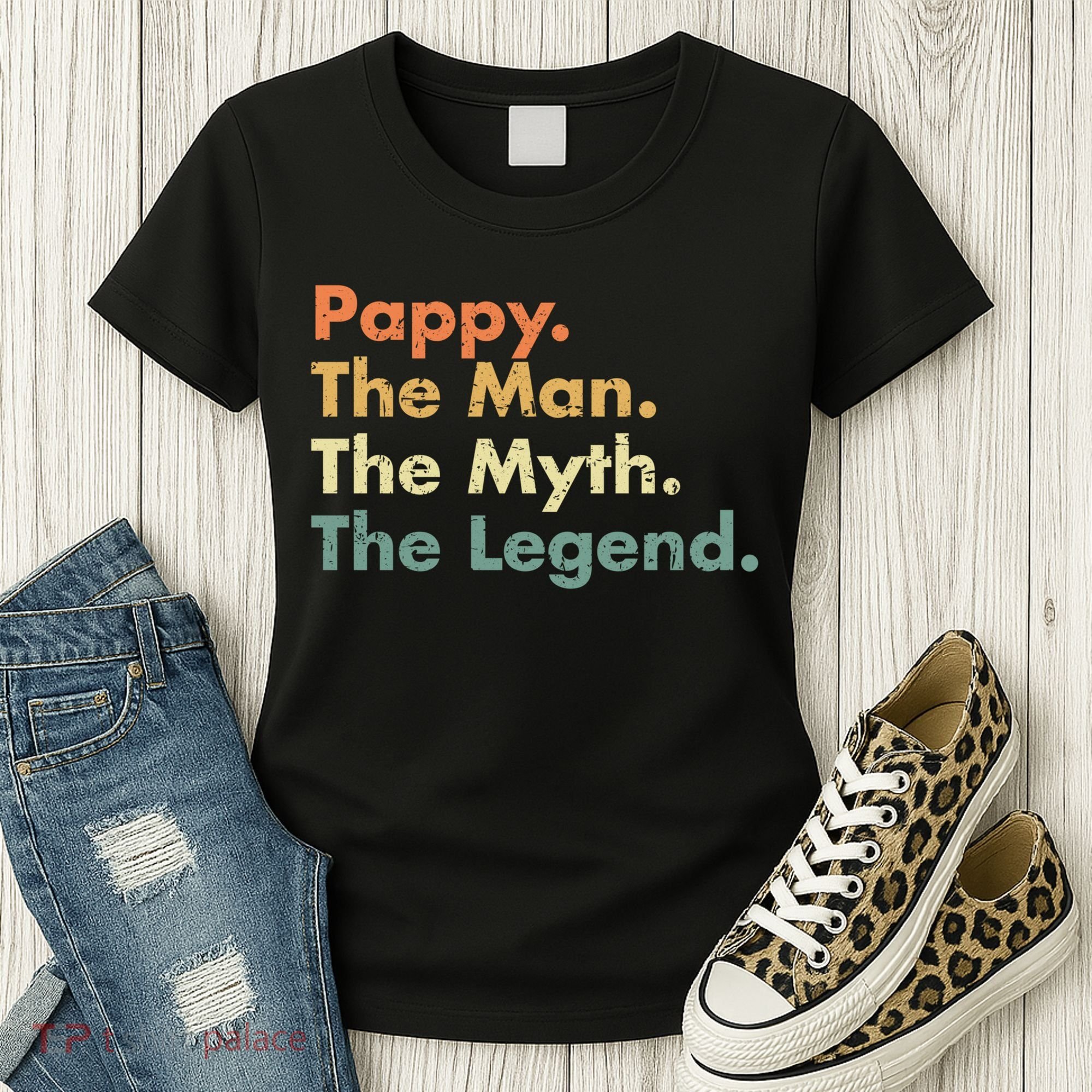 Pappy The Man The Myth The Legend Father Dad Uncle Gift Women's T-Shirt