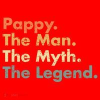 Pappy The Man The Myth The Legend Father Dad Uncle Gift Santa Hat thumb 1