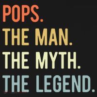 Pops The Man The Myth The Legend Retro Vintage T-Shirt thumb 7