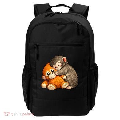 Punch The Monkey Cuddling Stuffed Animal Backpack